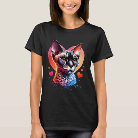 Devon Rex kat minnaar Devon Rex T-shirt (Voorkant)