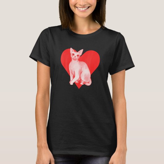 Devon Rex kat T-shirt (Voorkant)