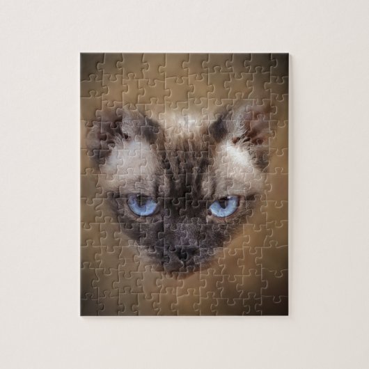 Devon Rex kattegezicht Legpuzzel (Verticaal)