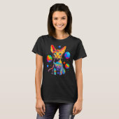 Devon Rex Kattenruimte T-shirt (Voorkant volledig)