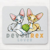 Devon Rex Lover Muismat (Voorkant)