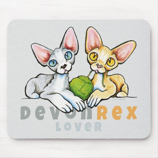 Devon Rex Lover Muismat (Voorkant)