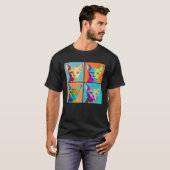 Devon Rex Pop Illustration Colorful Animal Women T-shirt (Voorkant volledig)