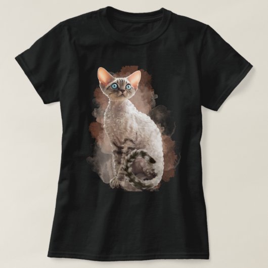 Devon Rex Sofi T-shirt (Design voorkant)