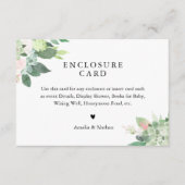 DEVON sappige blos bloemenslotkaart Informatiekaartje (Voorkant)