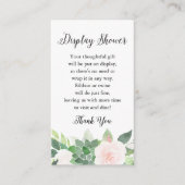 DEVON Succulent Blush Bloemen Display Douche Kaart (Voorkant)