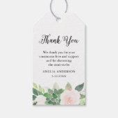DEVON Succulent Blush Floral Baby shower Favor Cadeaulabel (Voorkant)