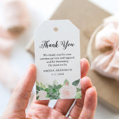 DEVON Succulent Blush Floral Baby shower Favor Cadeaulabel