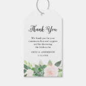 DEVON Succulent Blush Floral Vrijgezellenfeest Fav Cadeaulabel (Voorkant)
