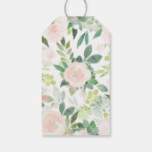 DEVON Succulent Blush Floral Vrijgezellenfeest Fav Cadeaulabel (Achterkant)