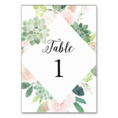 DEVON Succulent Greenergy Table Number 3.5 x 5 Kaart (Voorkant)