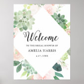 DEVON Succulent Vrijgezellenfeest Welkom 18x24 Poster (Voorkant)