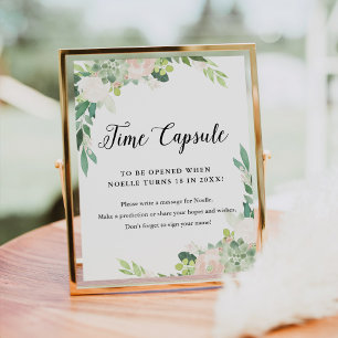 DEVON Time Capsule Baby shower teken Poster