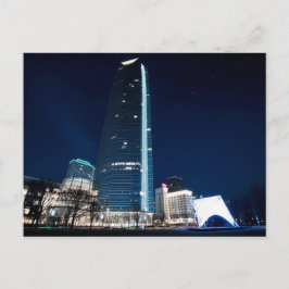 Devon Tower at Night (Oklahoma City, OK) Briefkaart