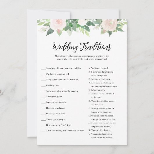 DEVON Trouwtradities Vrijgezellenfeest spel Kaart (Voorkant)