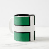 Devon Tweekleurige Koffiemok (Voorkant links)
