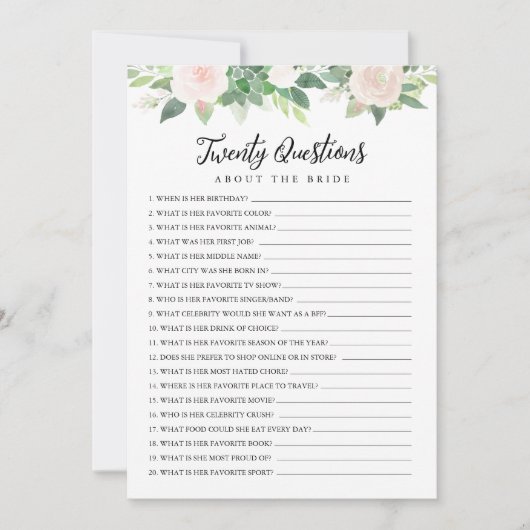 DEVON Twintig vragen over het bruidsspel Kaart (Voorkant)