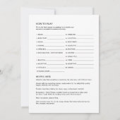 DEVON Vrijgezellenfeest Libs, vul het spel Blanks Kaart (Achterkant)