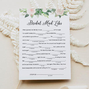 DEVON Vrijgezellenfeest Libs, vul het spel Blanks  Kaart