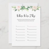 DEVON Waar waren ze Vrijgezellenfeest spel Kaart (Voorkant)