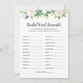 DEVON Word Scramble Vrijgezellenfeest Game Kaart (Voorkant)