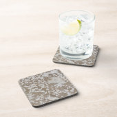 Devonian Fossil Brown & White Drink Coasters Drankjes Onderzetter (Rechterzijde)