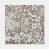 Devonian Fossil Brown & White Magnet (Voorkant)