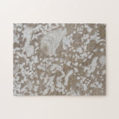 Devonian Fossil Brown & White Puzzle Legpuzzel (Horizontaal)