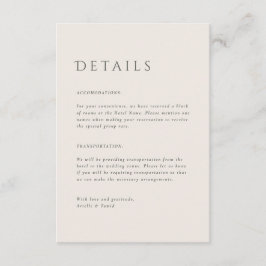 Devonport Modern Waterverf Palm Wedding Informatiekaartje