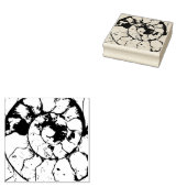 Devonshire Ammonite fossiel Rubberstempel (Gestempeld)