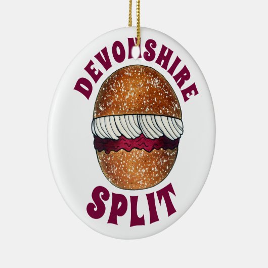 Devonshire Split British Pastry Pastries UK Baking Keramisch Ornament (Rechts)