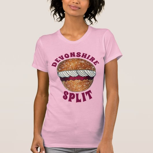 Devonshire Split British Pastry Pastries UK Baking T-shirt (Voorkant)