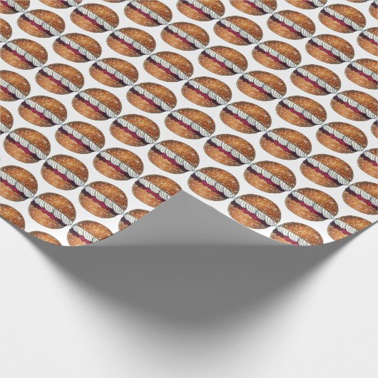 Devonshire Split Cream Jam Tea Britse bakkerij Bak Cadeaupapier (Hoek)