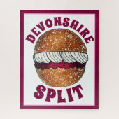 Devonshire Split Cream Jam Tea Shoppe Café Bakery Legpuzzel (Verticaal)