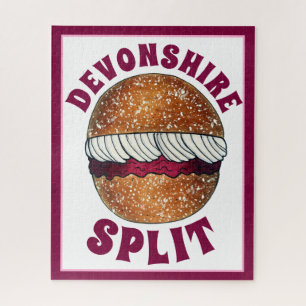 Devonshire Split Cream Jam Tea Shoppe Café Bakery Legpuzzel