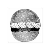 Devonshire Split Cream Jam Tea Shoppe Café Bakery Rubberstempel (Afrduk)