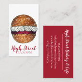 Devonshire Split Cream Jam Tea Shoppe Café Bakery Visitekaartje (Voorkant / Achterkant)