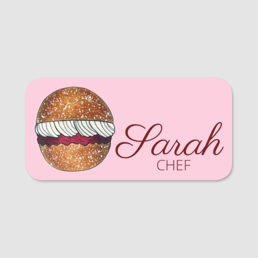 Devonshire Split UK British Bakery Baking Pastry Naamplaatje (Voorkant)