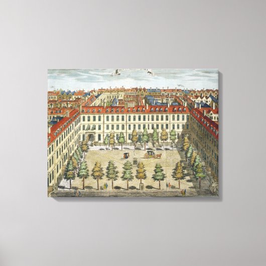 Devonshire Square, voor "Stow's Survey of London", Canvas Afdruk (Voorkant)
