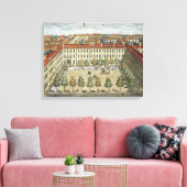 Devonshire Square, voor "Stow's Survey of London", Canvas Afdruk (Insitu (Woonkamer))