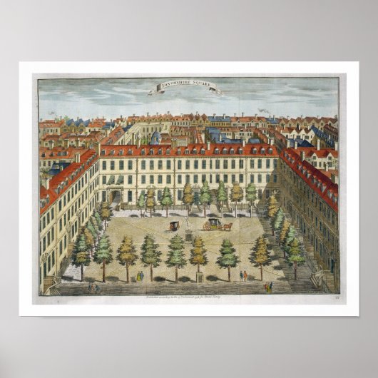 Devonshire Square, voor "Stow's Survey of London", Poster (Voorkant)
