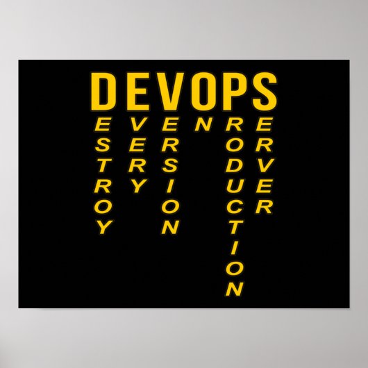 Devooit Definition Technical Computer IT Programme Poster (Voorkant)