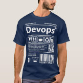 Devooit streepjescode programmeercomputers broncod t-shirt (Voorkant)