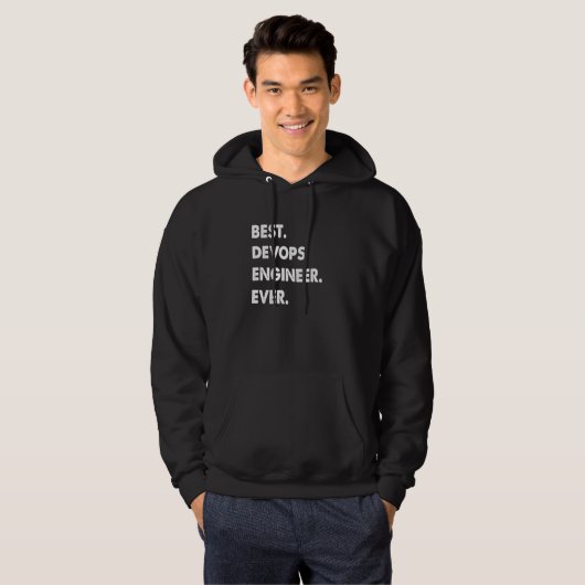 Devops Engineer Beroep Beste Devops Engineer Ev Hoodie (Voorkant volledig)