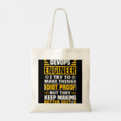 DevOps Engineer Cloud Computing Software Engineer Tote Bag (Achterkant)