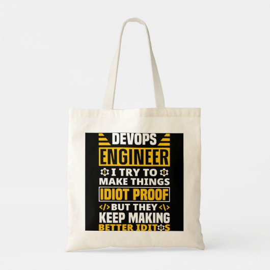 DevOps Engineer Cloud Computing Software Engineer Tote Bag (Achterkant)