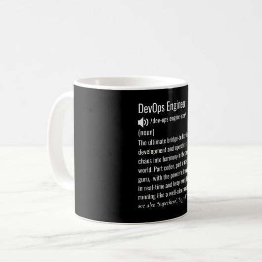 DevOps engineer definitie  Koffiemok (Voorkant links)