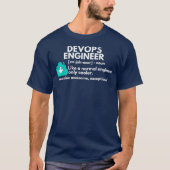 DevOps Engineer Definition Funny Engineering T-shirt (Voorkant)