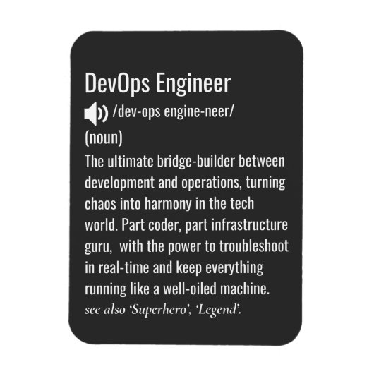 DevOps engineer definition  Magneet (Verticaal)