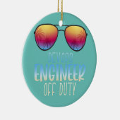 DevOps Engineer off Duty Funny Summer Vacation Keramisch Ornament (Rechts)